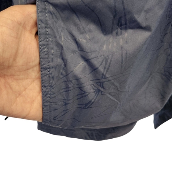 Columbia Lightweight Blue Hooded Auroras Wake Raincoat/Jacket Womens SZ 1X - Picture 15 of 16